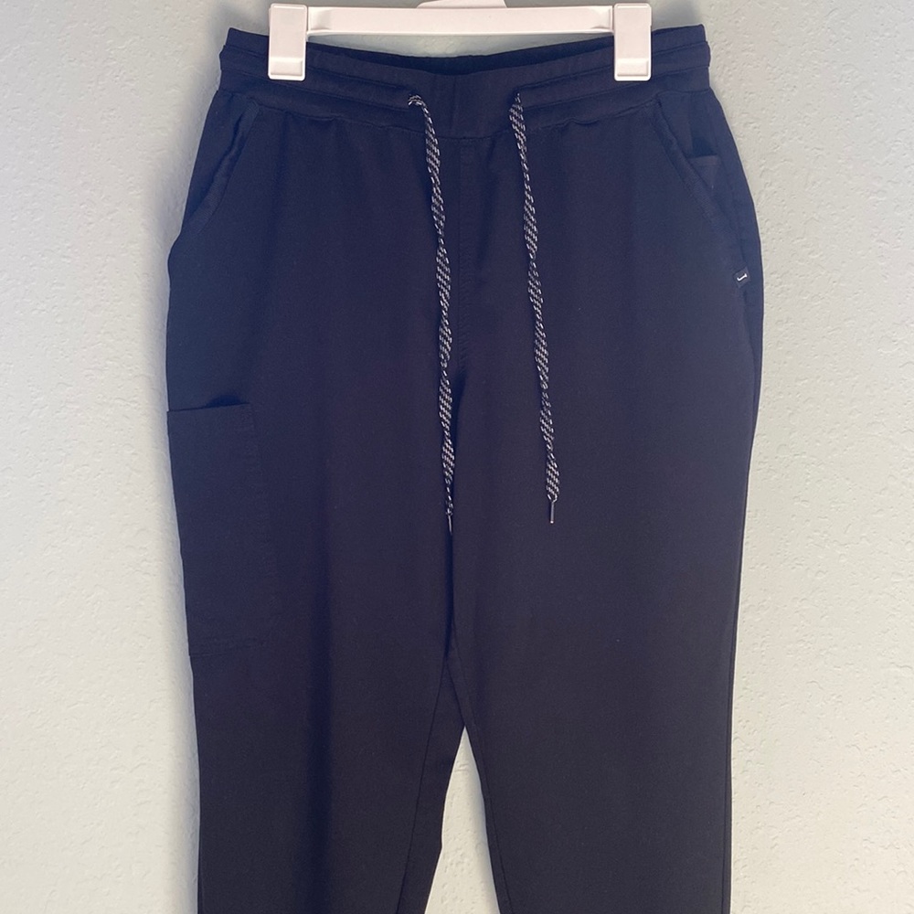 Jaanuu 6 pocket ankle zip black jogger